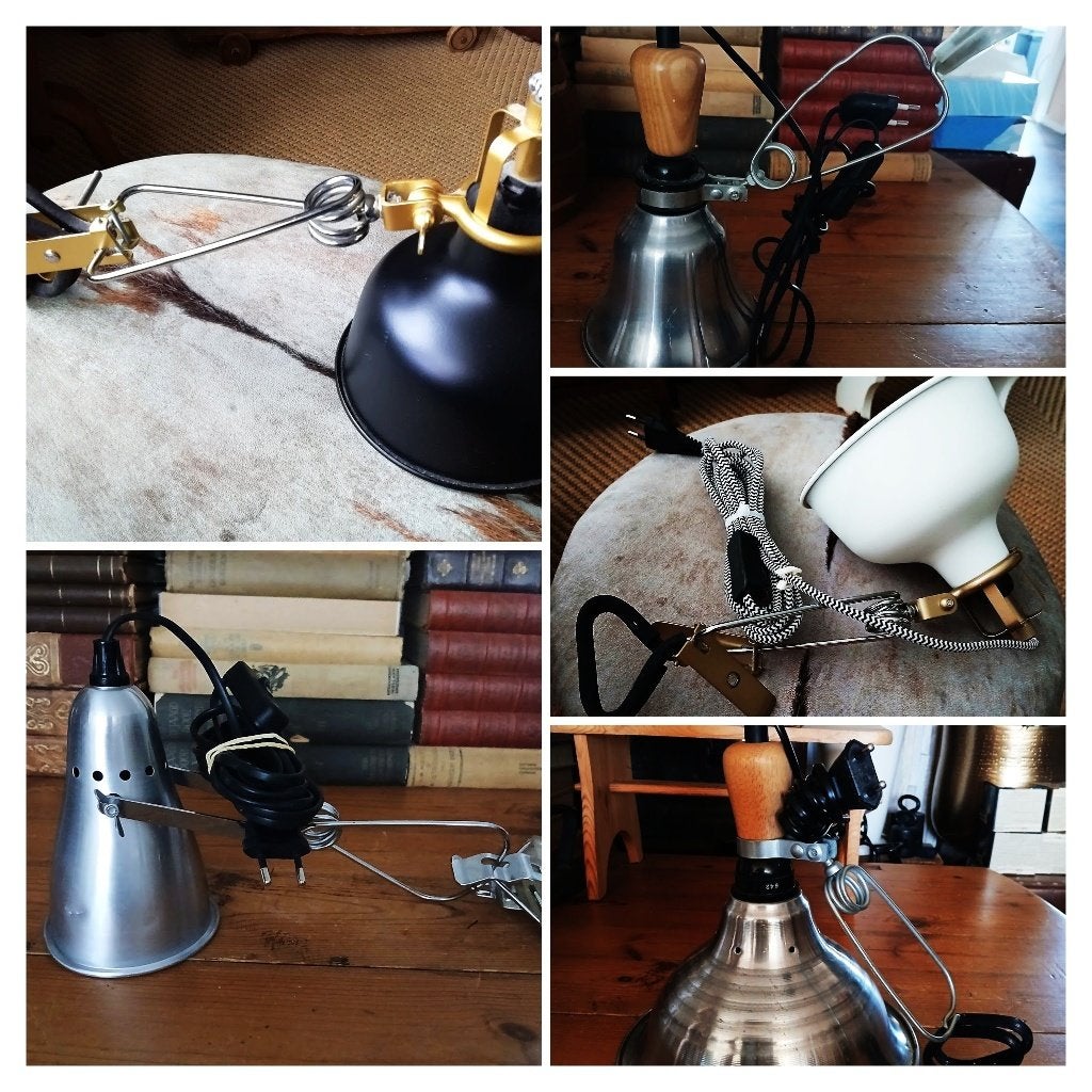 Klemlamp IKEA industrieel retro '90 zwart Ranarp Hema K9302, Verstelbaar, Ophalen of Verzenden, Metaal, Design