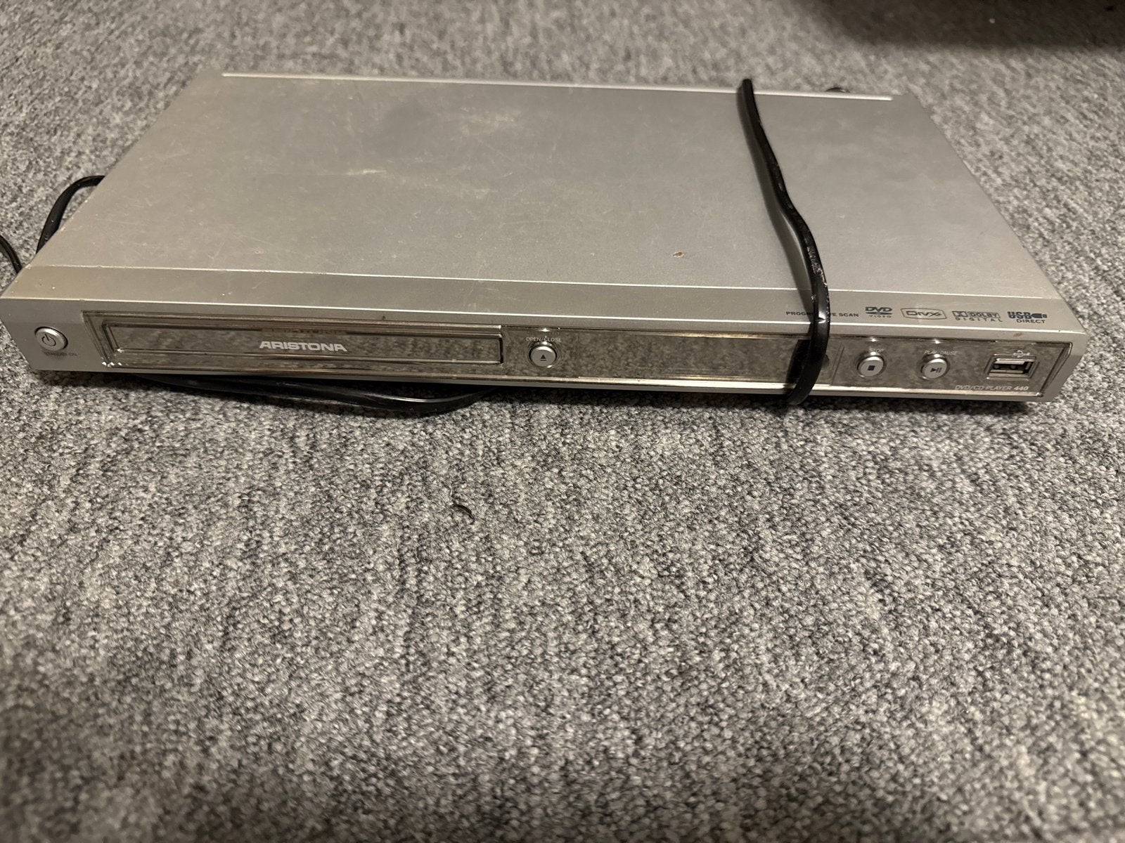 Aristona DVD/CD Speler 440 - Zilverkleurig, Verzenden, Gebruikt, Dvd-speler, Overige merken