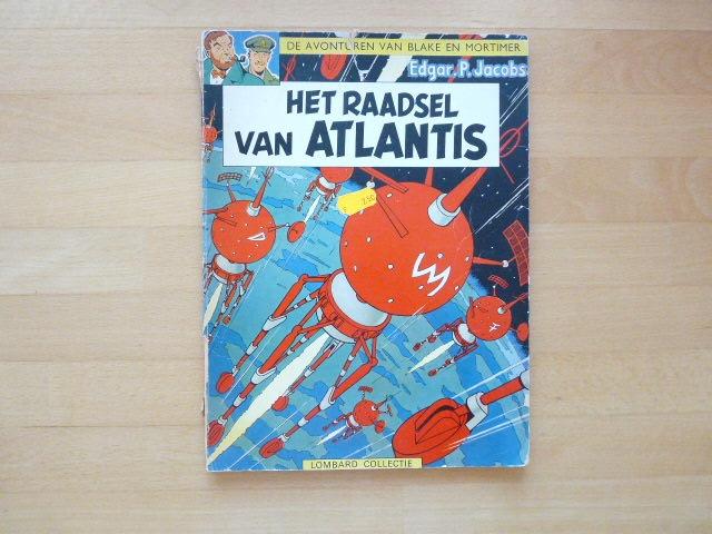 Het raadsel van Atlantis Edgar P. Jacobs wrs eerste druk, Boeken, Stripboeken, Eén stripboek, Ophalen of Verzenden, Zo goed als nieuw