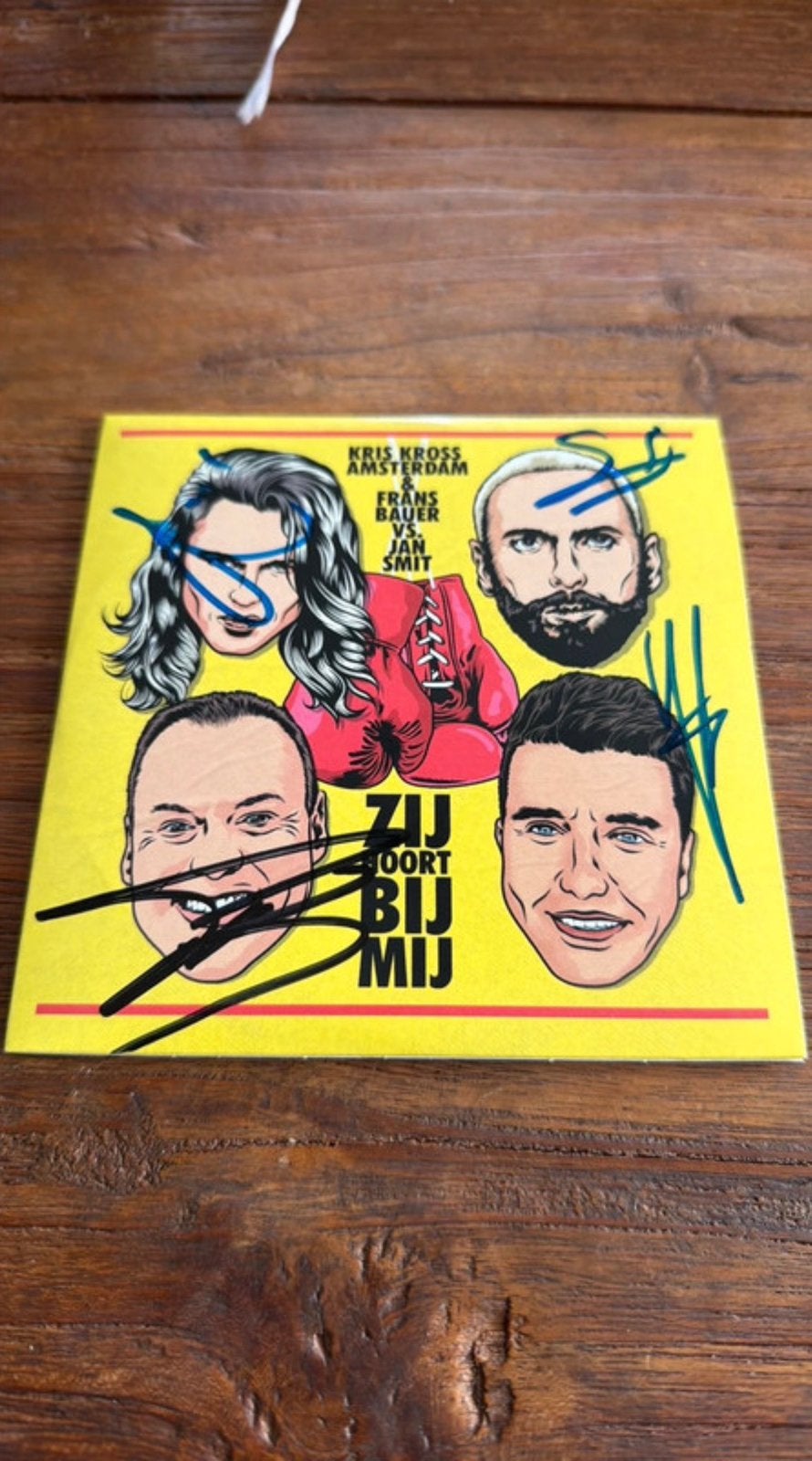 Gesigneerde cd van kris kross Amsterdam,  Jan Smit , Frans, Ophalen of Verzenden