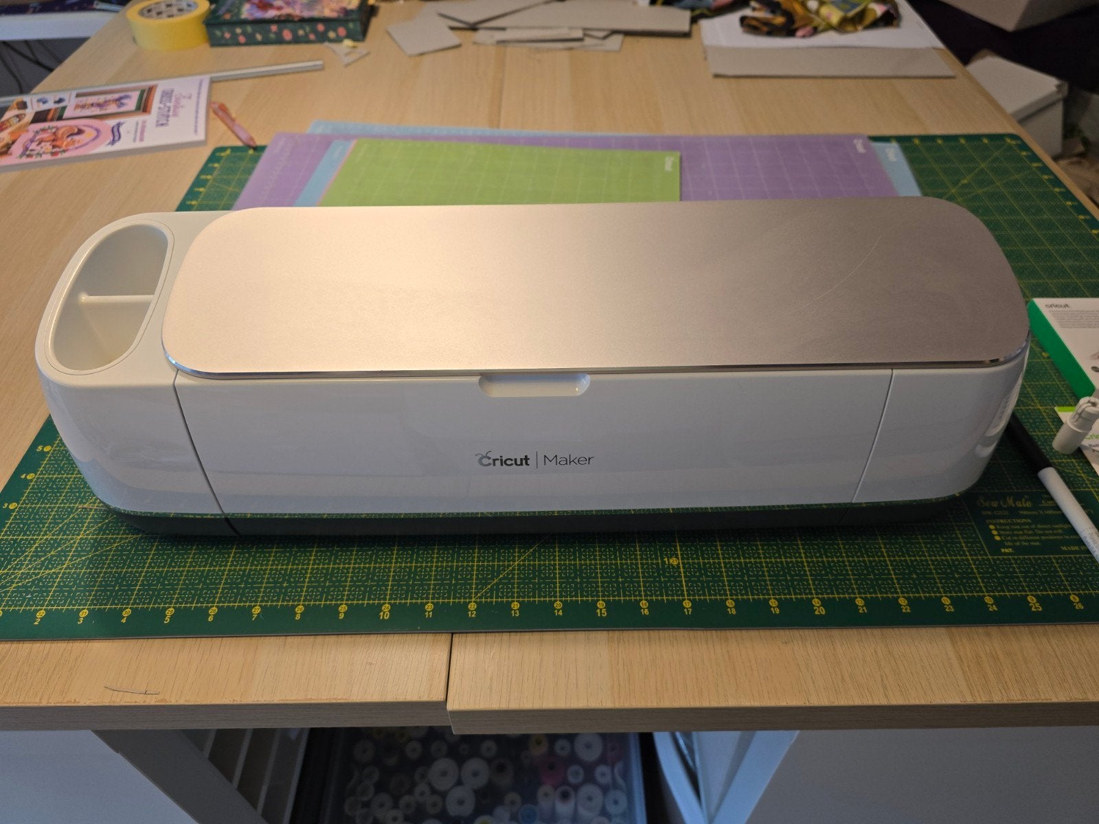 Cricut Maker 3 met accessoires, Ophalen, Zo goed als nieuw, Gereedschap of Toebehoren, Cricut