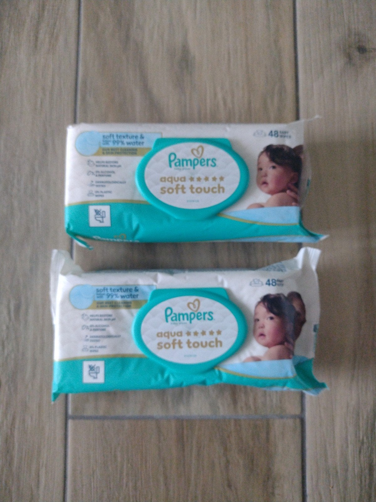 2 pakjes pampers aqua soft touch doekjes, Ophalen of Verzenden, Nieuw, One size