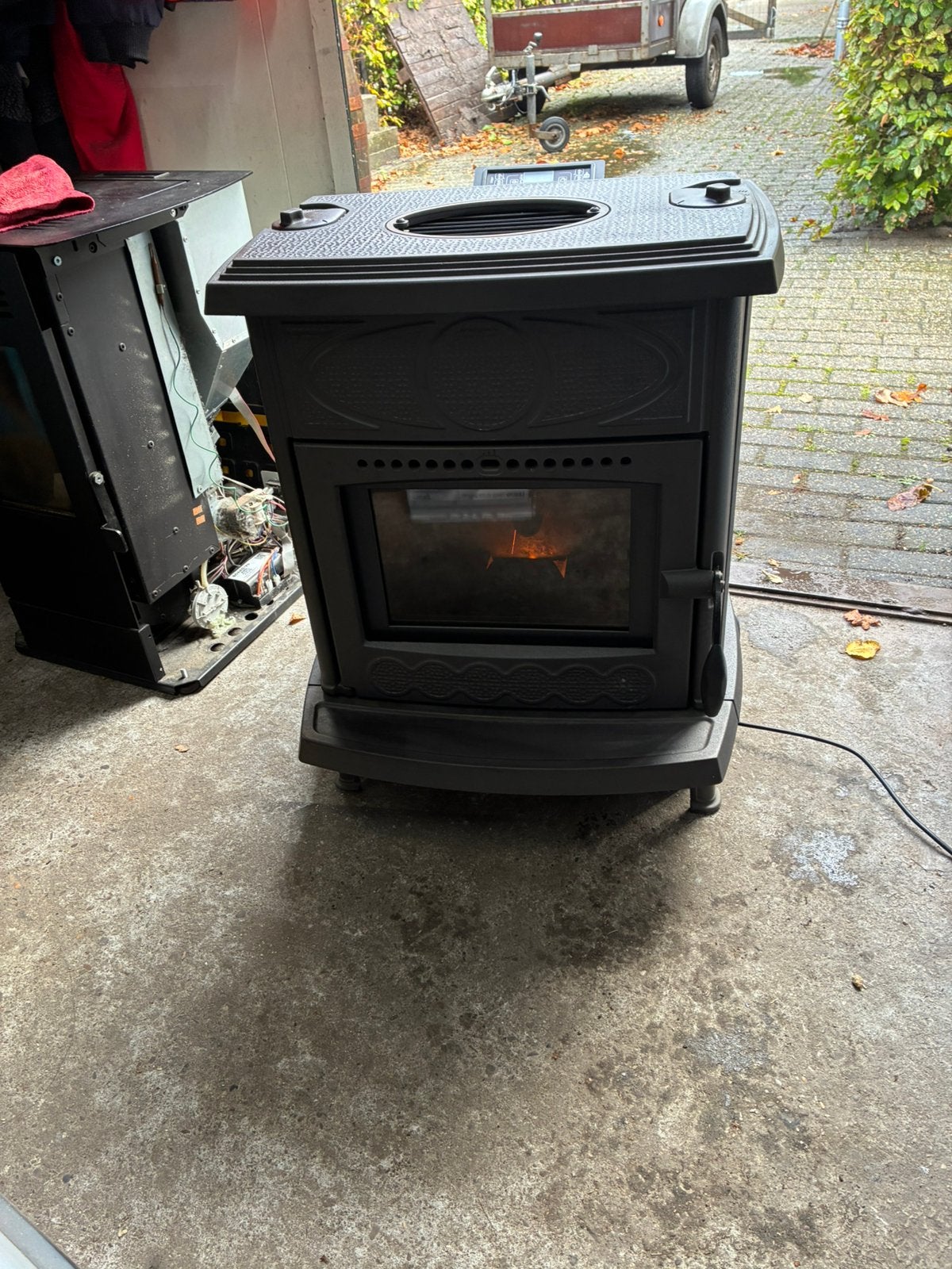 Zgan Runax Luiza 7.1 pelletkachel, Ophalen, Zo goed als nieuw, Overige brandstoffen, Pelletkachel