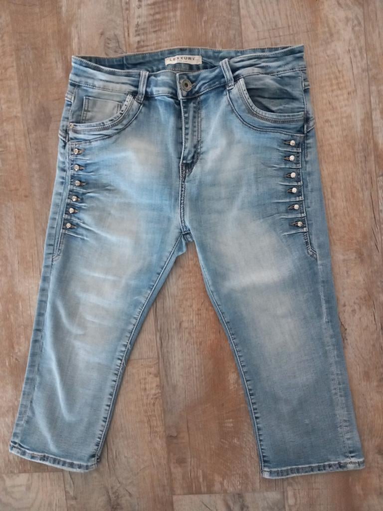 Lexxury capri broek maat 40 te koop ZGAN, Kleding | Dames, Maat 38/40 (M), Blauw, Ophalen of Verzenden, Zo goed als nieuw