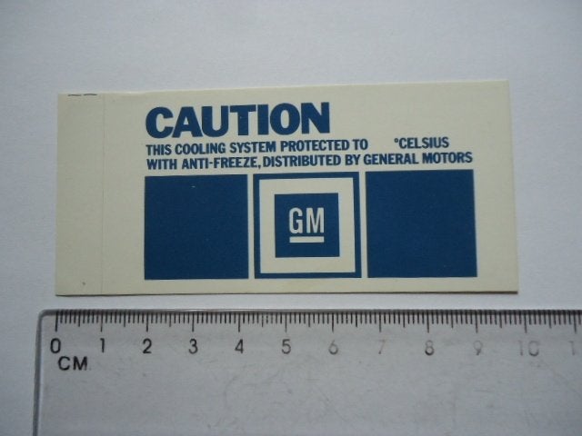 sticker oud Opel GM auto garage dealer kadett oldtimer, Verzenden, Zo goed als nieuw, Bedrijf of Vereniging