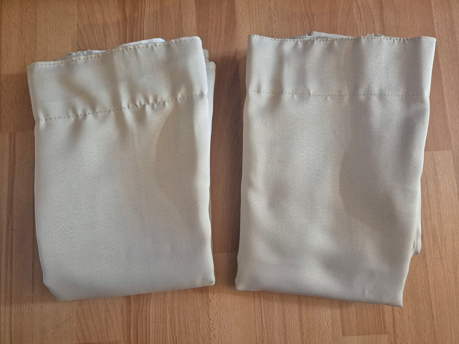 2x Verduisterden gordijnen "Beige/Crem", Ophalen, Gebruikt, Verduisterend, Beige