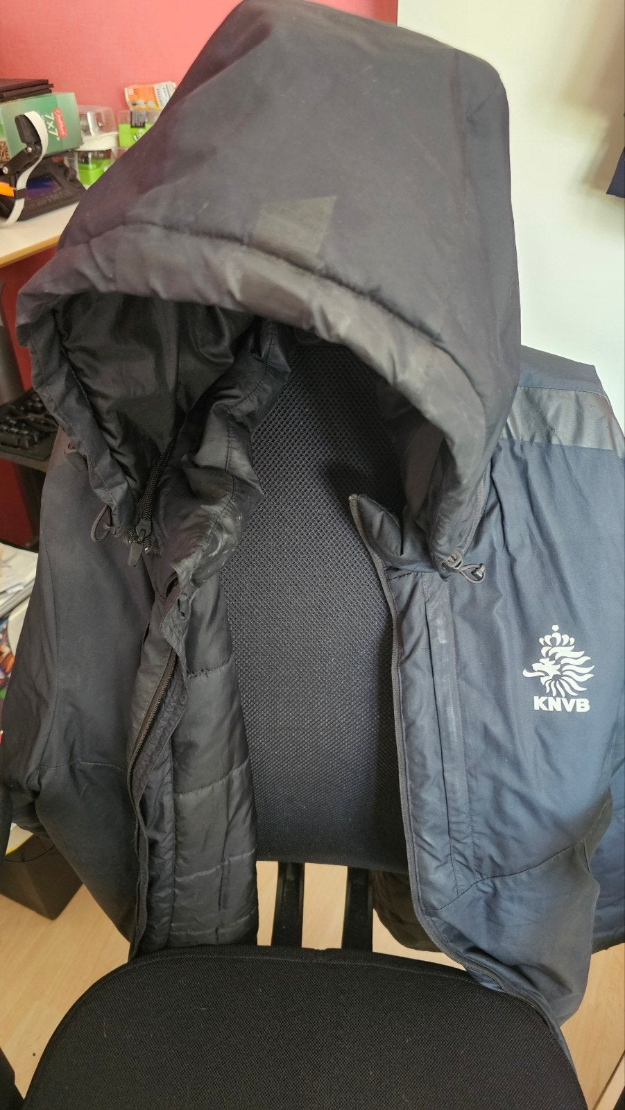 KNVB Coachjas Maat XXL - Zwart, Zwart, Overige maten, Ophalen of Verzenden, KNVB