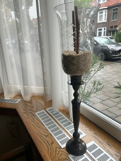 Te koop, Windlicht, Gebruikt, Bruin, Ophalen of Verzenden