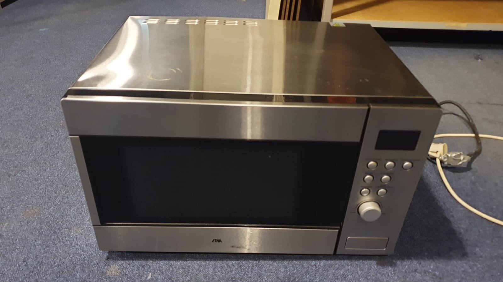 ETNA combimagnetron RVS 30 liter met oven en grill, Ophalen
