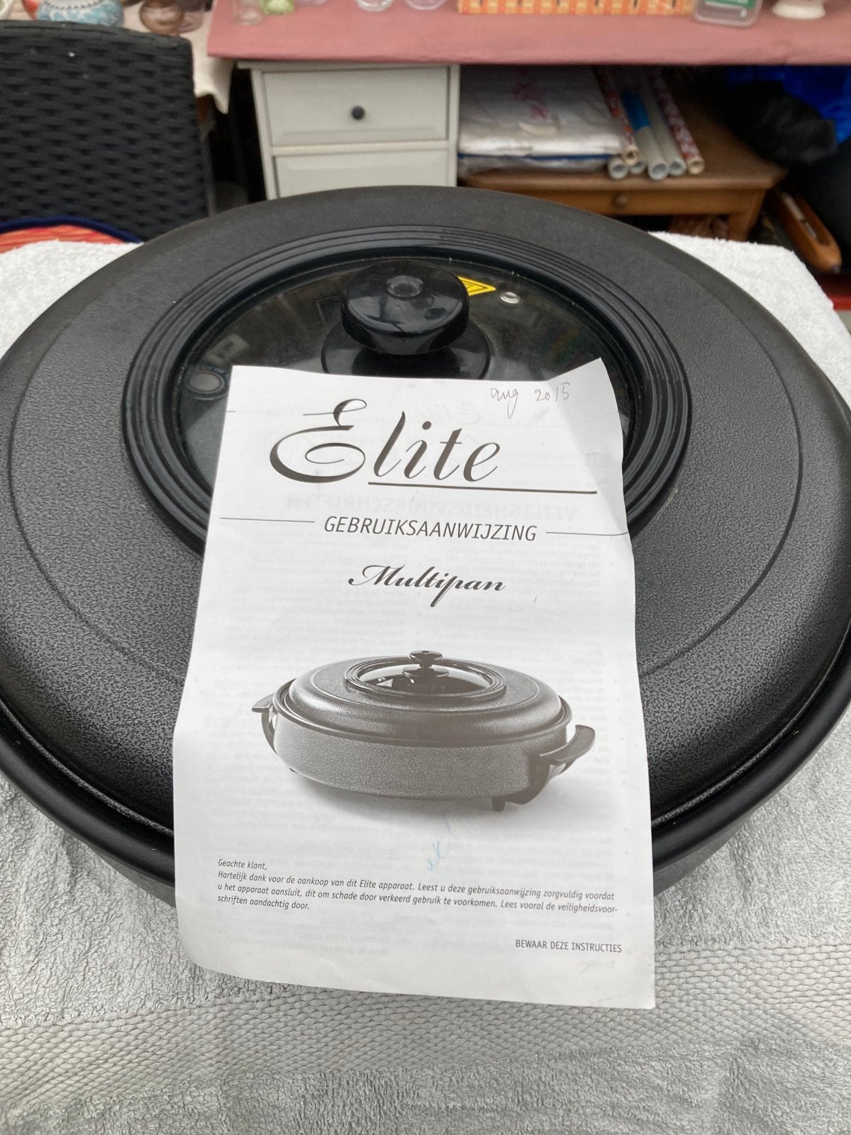 Elite Multipan met Gebruiksaanwijzing, Witgoed en Apparatuur, Ophalen, Gebruikt