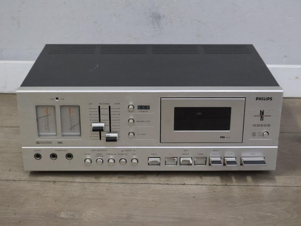 Philips Cassettedeck N2538, Verzenden, Enkel, Philips, Auto-reverse