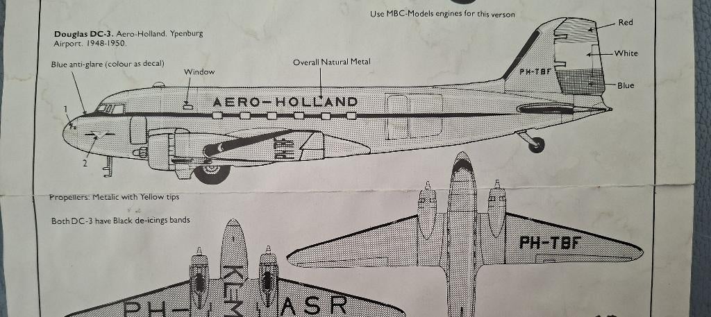 Dutch Decal Junkers Ju-52, DC-3, C-47 1/72, Hobby en Vrije tijd, Modelbouw | Vliegtuigen en Helikopters, Zo goed als nieuw, Vliegtuig