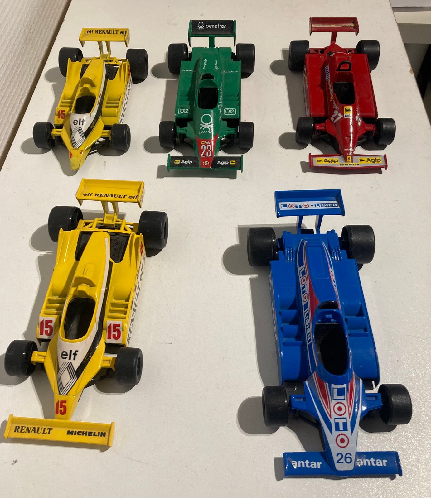 5 x polistil F1.  1:23, Ophalen of Verzenden, Zo goed als nieuw, Auto