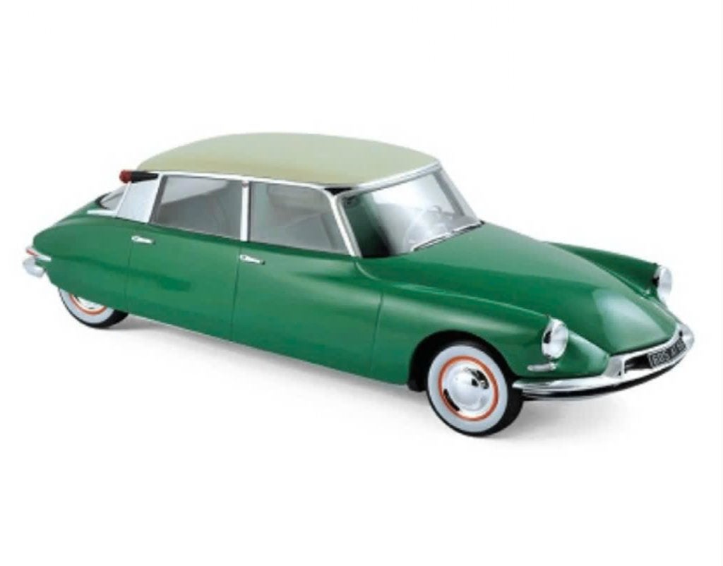 CITROEN DS 19 1956 VERT & CHAMPAGNE NOREV 1/18 ref: 181480, Verzenden, Nieuw, Auto, Norev