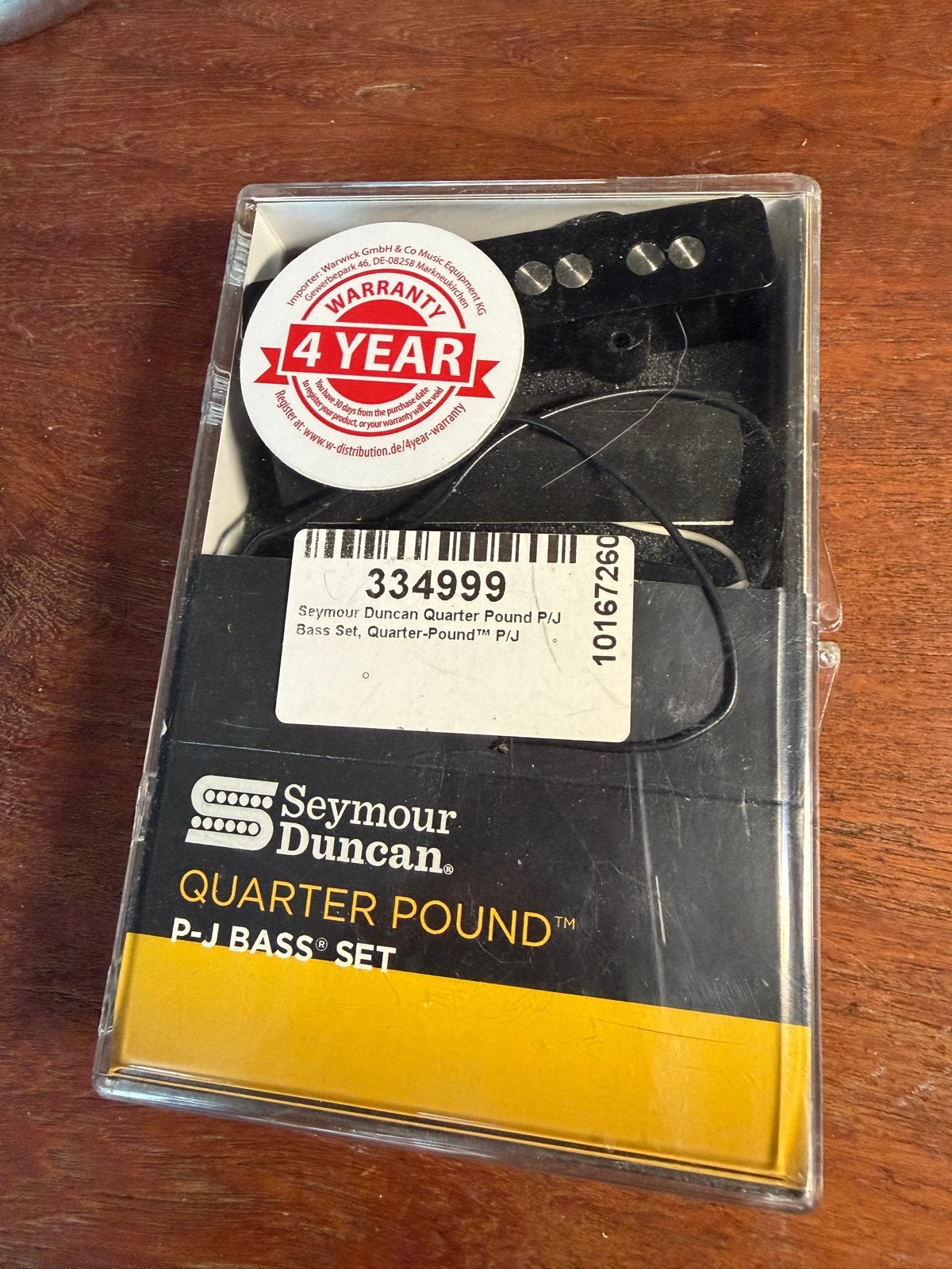 Seymour Duncan Quarter Pound P/J Bass Set, Ophalen of Verzenden, Zo goed als nieuw, Elektrische basgitaar
