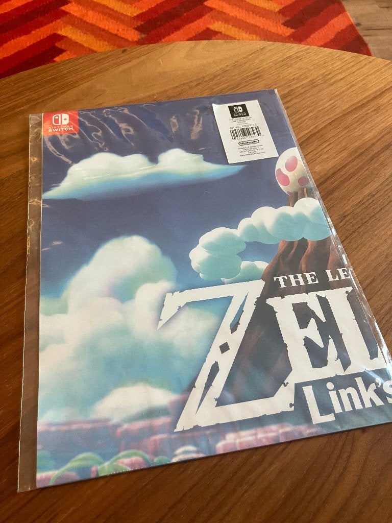 Legend of Zelda: Link's Awakening officiële poster - Nieuw!, Ophalen, Rechthoekig Liggend, Nieuw, A1 t/m A3