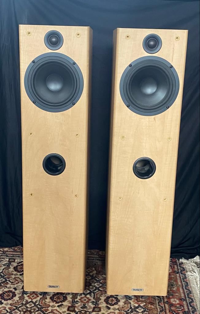 Tannoy Fusion 3 Vloerstaande Luidsprekers - Licht Hout, Audio, Tv en Foto, Luidsprekers, Gebruikt, 60 tot 120 watt, Front, Rear of Stereo speakers