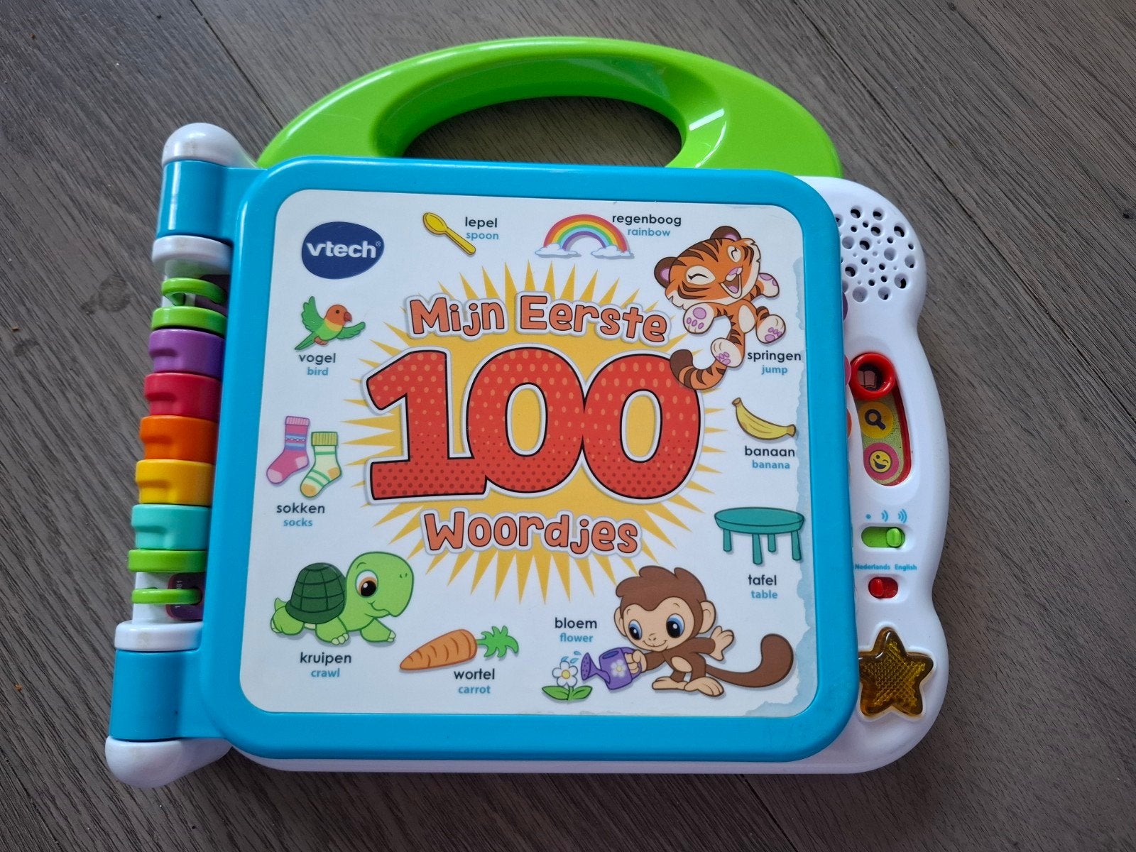 VTech Mijn Eerste 100 Woordjes - Interactief Boek, Ophalen, Gebruikt, Taal en Lezen, Met licht