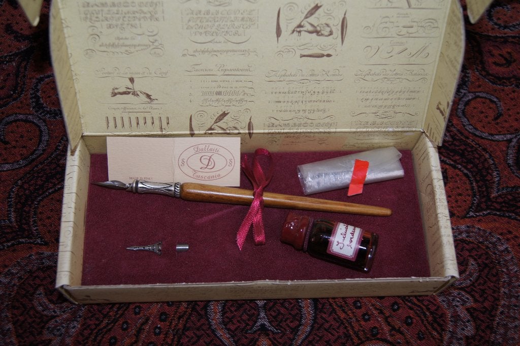 Prachtige kalligrafie set, ( Diversen, Ophalen of Verzenden