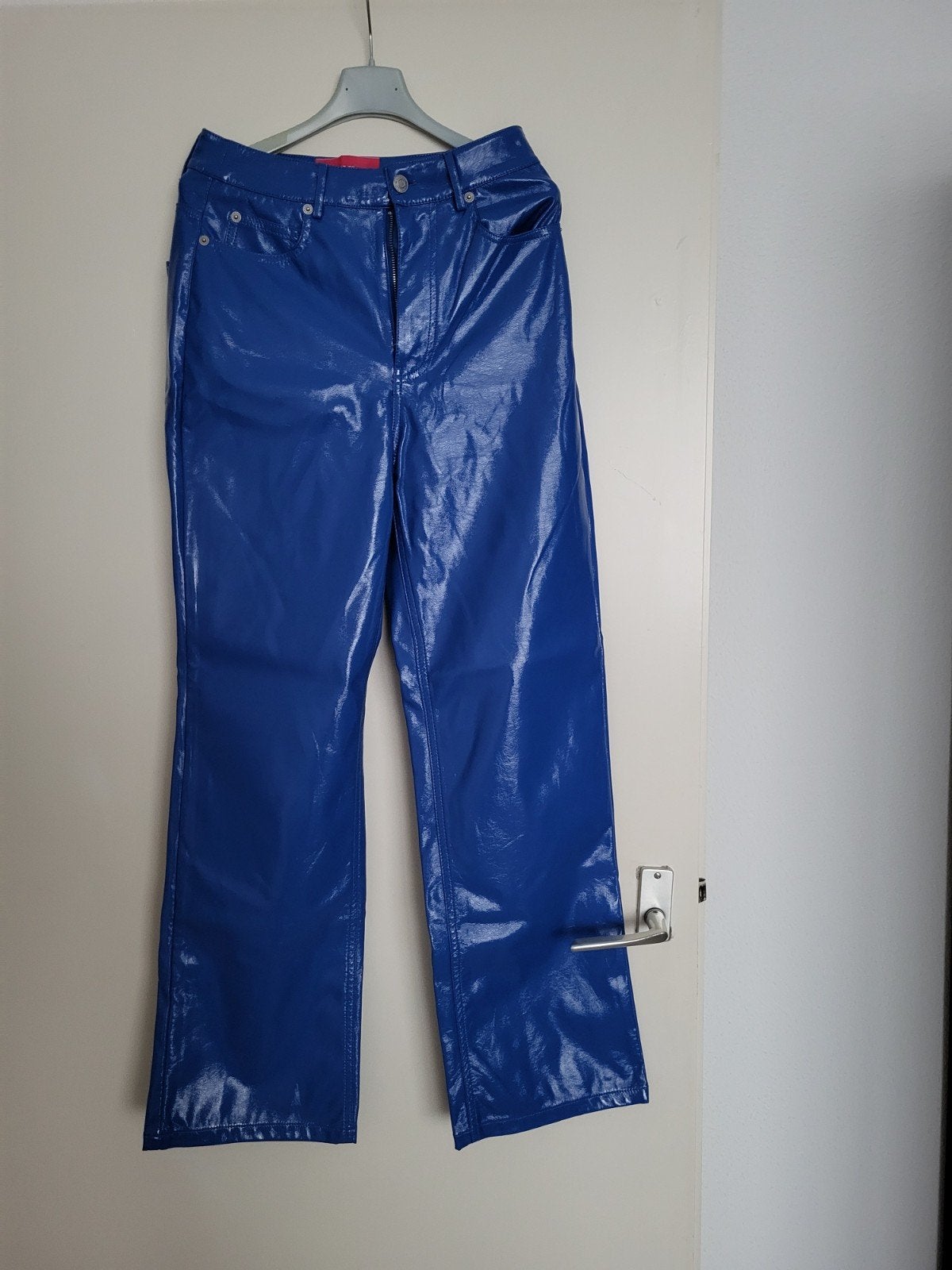 JJXX imitatie leren broek maat S, Kleding | Dames, Blauw, Ophalen of Verzenden, Zo goed als nieuw, Maat 36 (S)