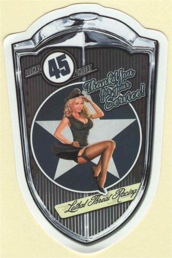 Lethal Threat Pin-Up Girl sticker #140, Verzenden, Nieuw, Bedrijf of Vereniging