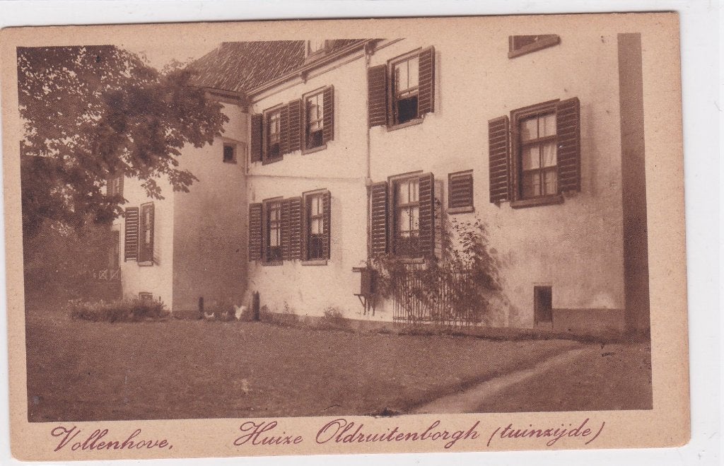 18685 Vollenhove Huize den Oldenhof Tuinzijde Overijssel, Verzenden, Voor 1920, Ongelopen, Overijssel