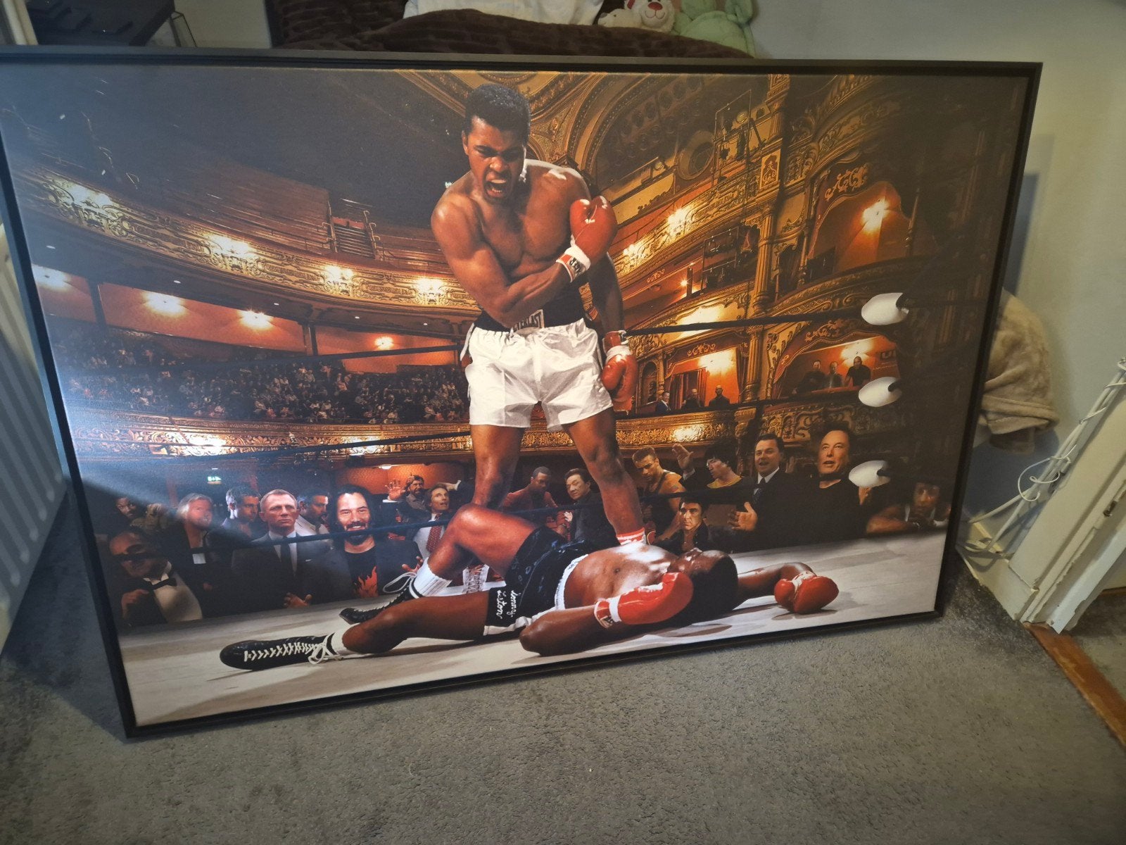 canvas 150 x 100 met lijst, Ophalen, 125 cm of meer, Schilderij