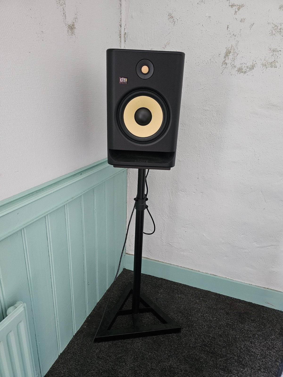 KRK Rokit 8 G4 Studiomonitoren met KRK S8.4 Subwoofer, Zo goed als nieuw, KRK, Ophalen, 150 watt of meer