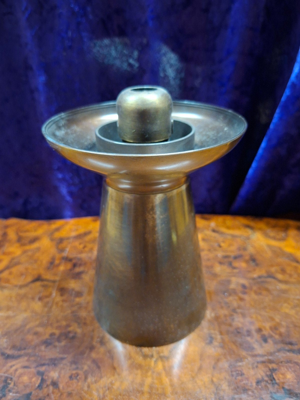Vintage Föhl messing mechanische kandelaar West-Germany, Antiek en Kunst, Ophalen of Verzenden, Koper of Brons