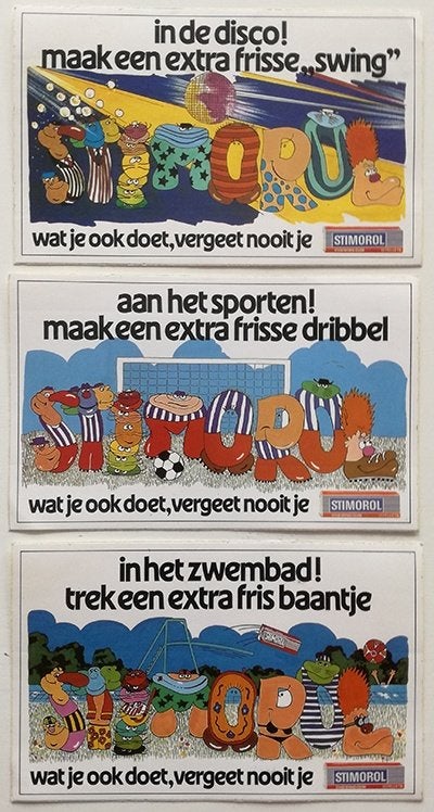 STIMOROL originele stickers jaren 70, Ophalen of Verzenden, Zo goed als nieuw, Overige typen