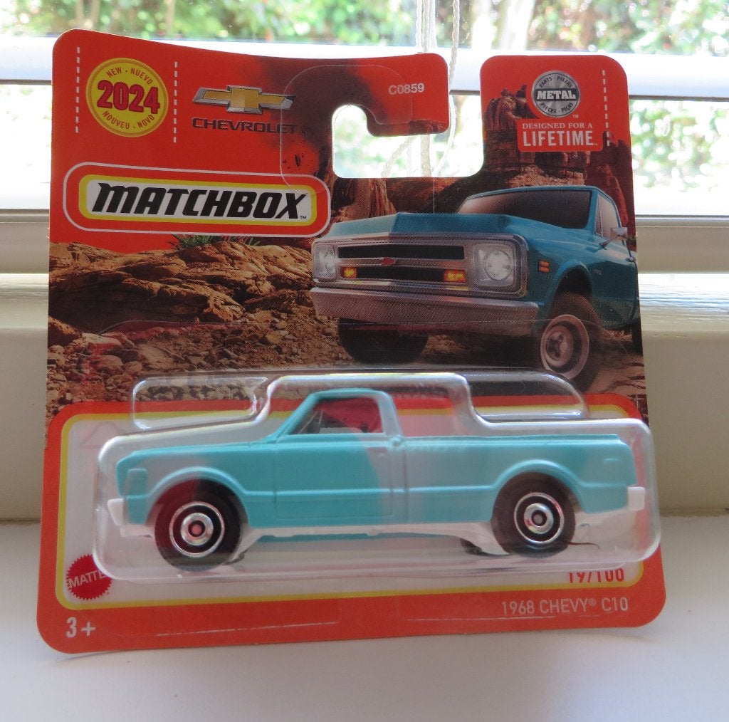 Matchbox 1968 Chevy Chevrolet C10 Pickup blauw, Ophalen of Verzenden, Nieuw, Auto