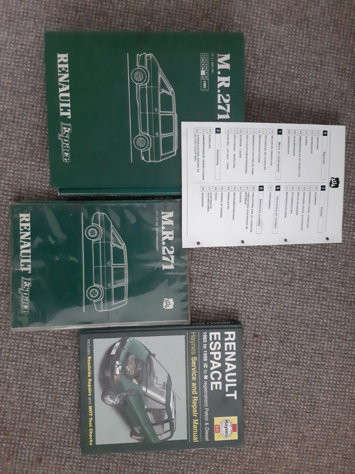 Renault Espace '85-'96 Haynes en garage handboek, Ophalen of Verzenden