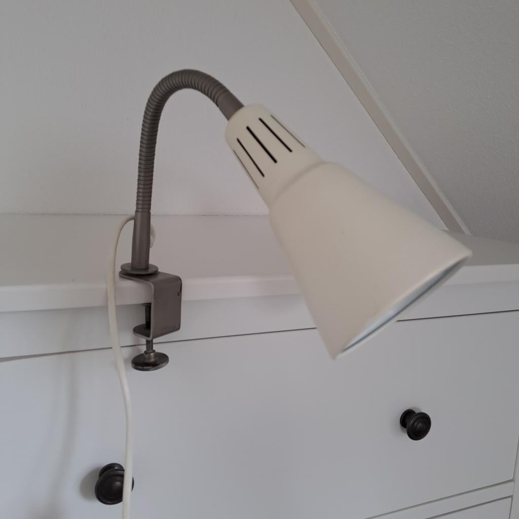 IKEA Kvart Klemlamp - Wit, Ophalen of Verzenden, Gebruikt, Modern, Functioneel