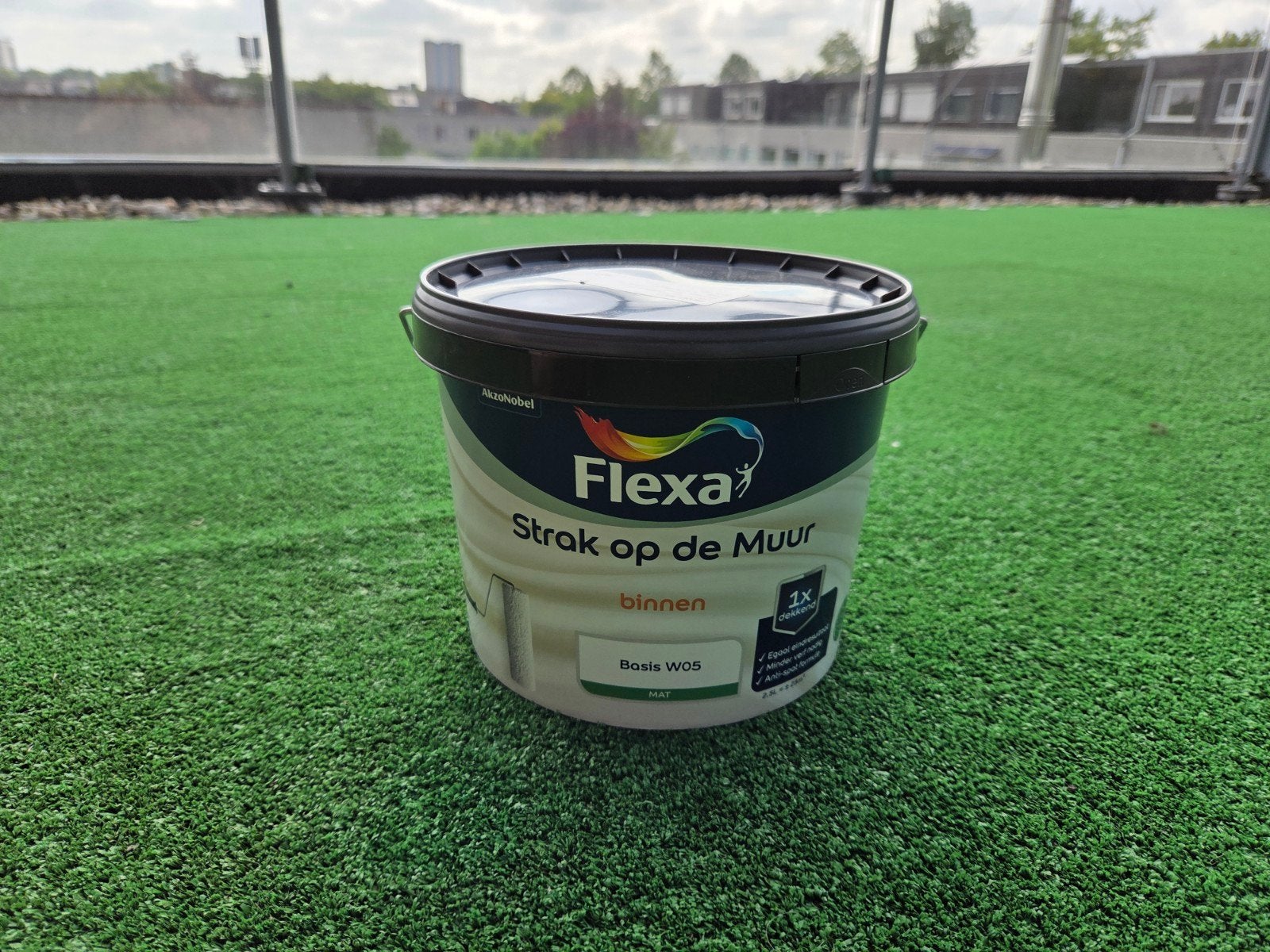Flexa SODM muurverf - 2,5L - Kleur: "Planeren" [ONGEOPEND], Ophalen, Blauw, Nieuw, Verf