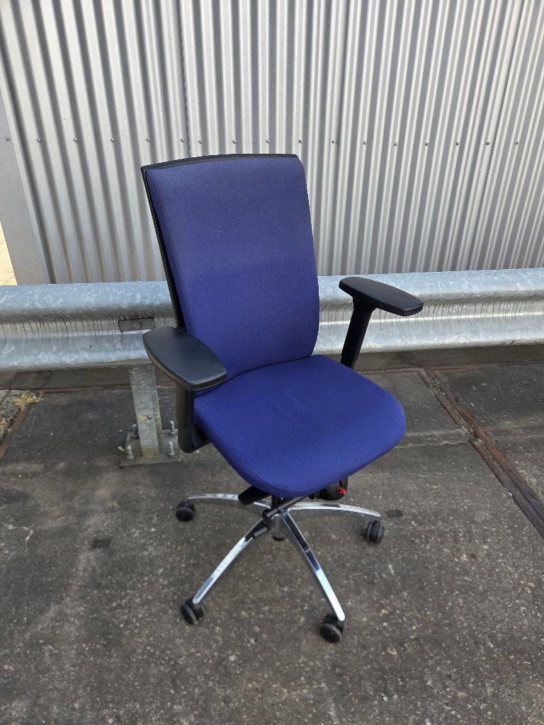 Bureaustoel, ophalen in Zoetermeer, Ophalen, Gebruikt, Blauw, Bureaustoel