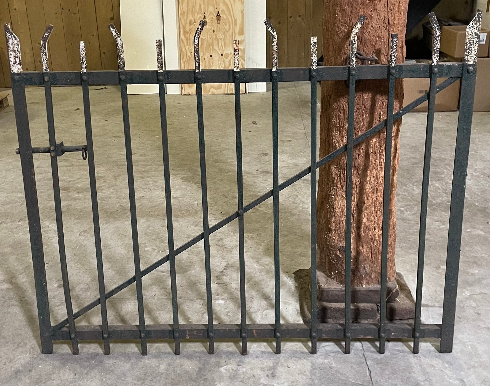 Antiek ijzeren tuinhek, Tuin en Terras, Tuinhekken en Hekwerk, Ophalen, Gebruikt, IJzer, Tuinhek