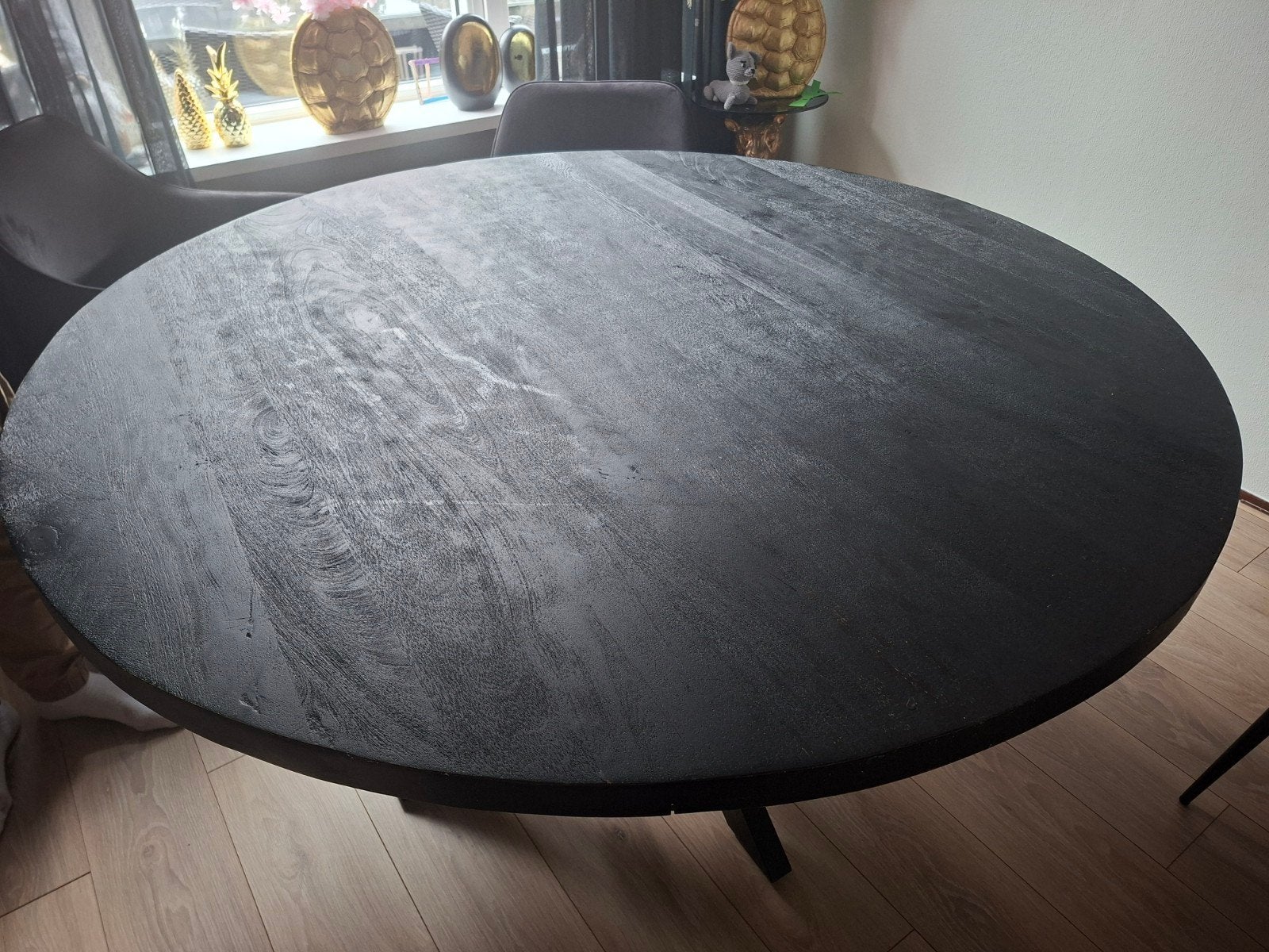 mango houten eetafel 150 cm, Rond, Ophalen of Verzenden, Vijf personen of meer, 100 tot 150 cm