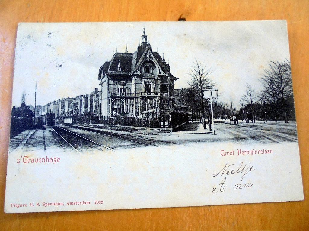 Den Haag. Stoomtram 1e Sweelinckstraat. Groot Hertoginnelaan, Verzenden, 1920 tot 1940, Gelopen, Zuid-Holland