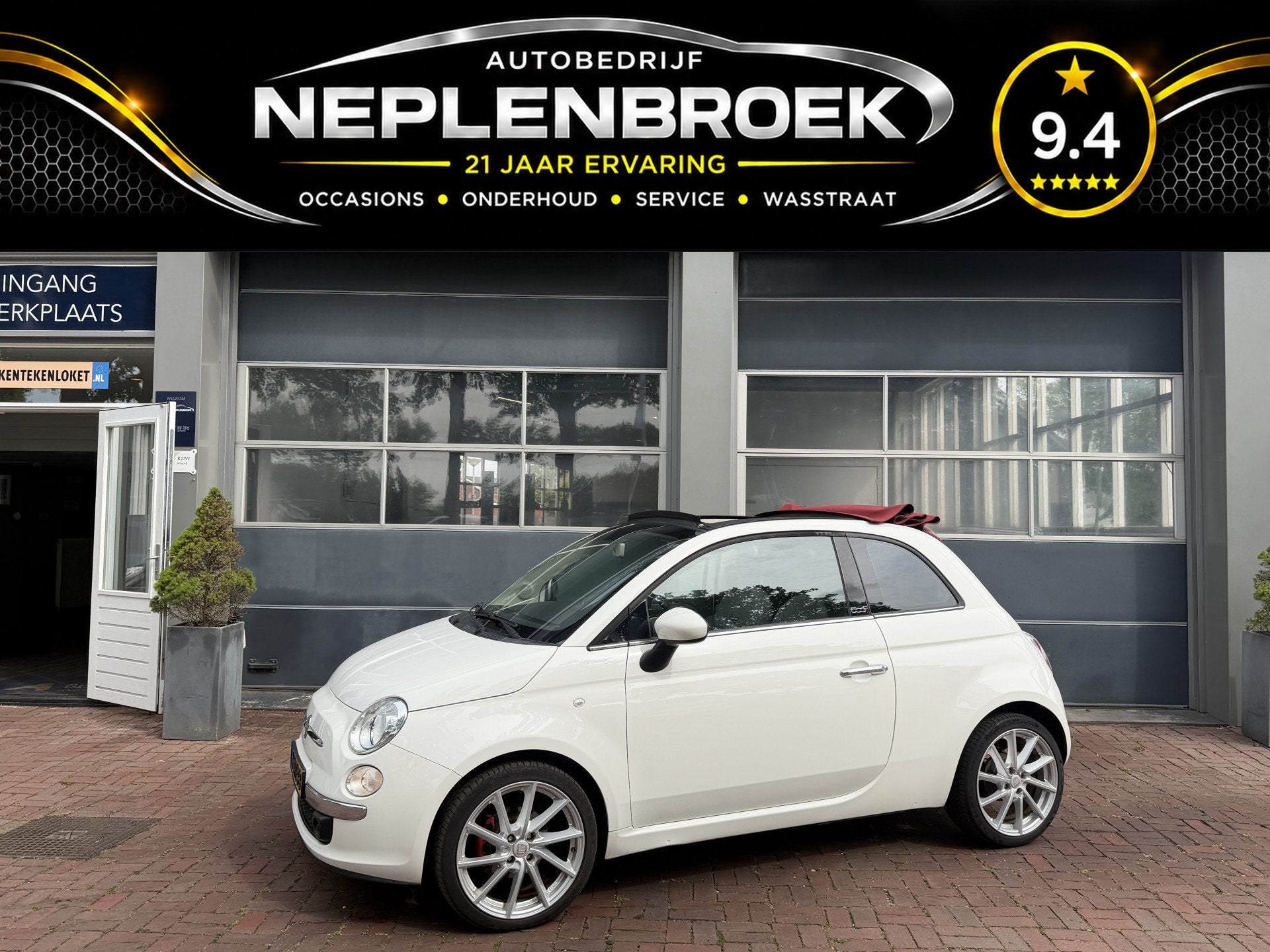 Fiat 500C 0.9 TwinAir Lounge 500S Softtop | Airco | LMV | 02, Auto's, Fiat, Euro 5, 86 pk, Gebruikt, Cabriolet