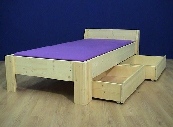 1-persoonsbed BORIS met 2 laden, Kinderen en Baby's, Kinderkamer | Bedden, Nieuw, 180 cm of meer, 85 tot 100 cm, Lattenbodem, Ophalen of Verzenden