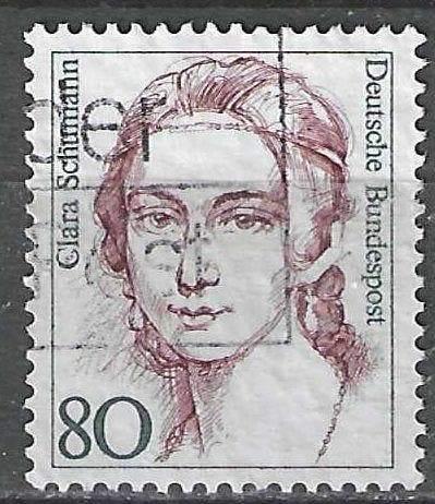 Duitsland Bundespost 1986 - Yvert 1137 - Clara Schumann (ST), Verzenden, BRD, Gestempeld