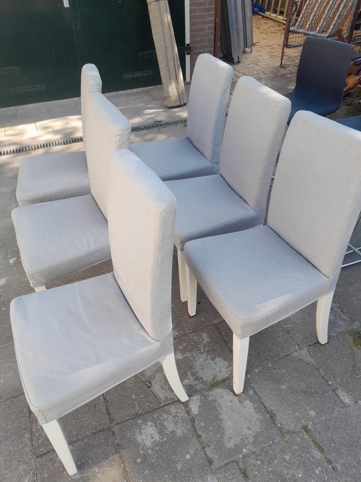 6xikea henriksdal eetkamerstoelen met afneembare hoezen, Huis en Inrichting, Stoelen, Ophalen of Verzenden