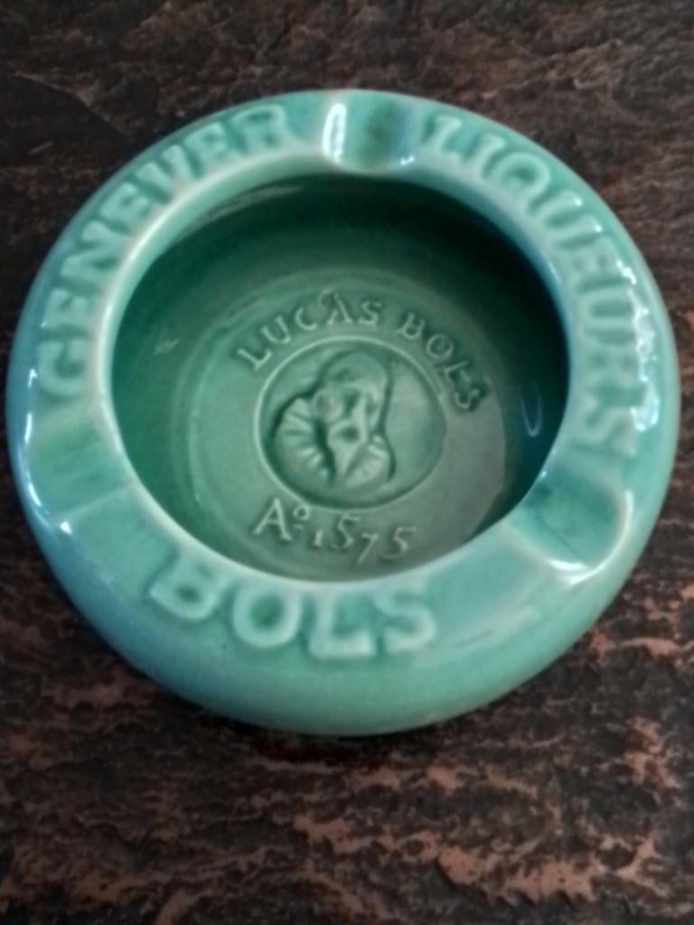 Vintage LUCAS BOLS  Genever,Liqueurs asbak, Ophalen of Verzenden