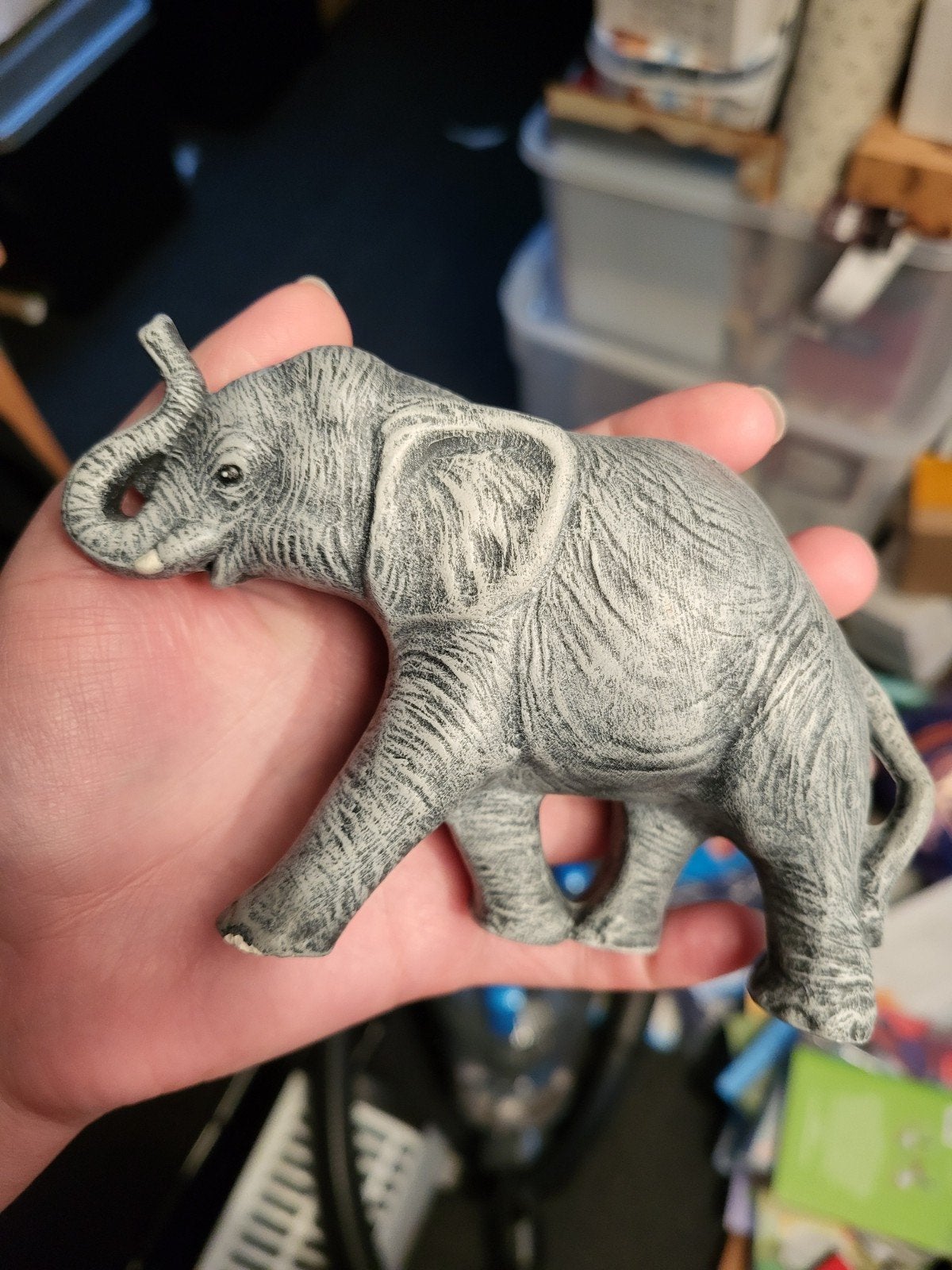 Aziatische olifant beeldje, Verzamelen, Beelden en Beeldjes, Ophalen of Verzenden, Zo goed als nieuw, Dier