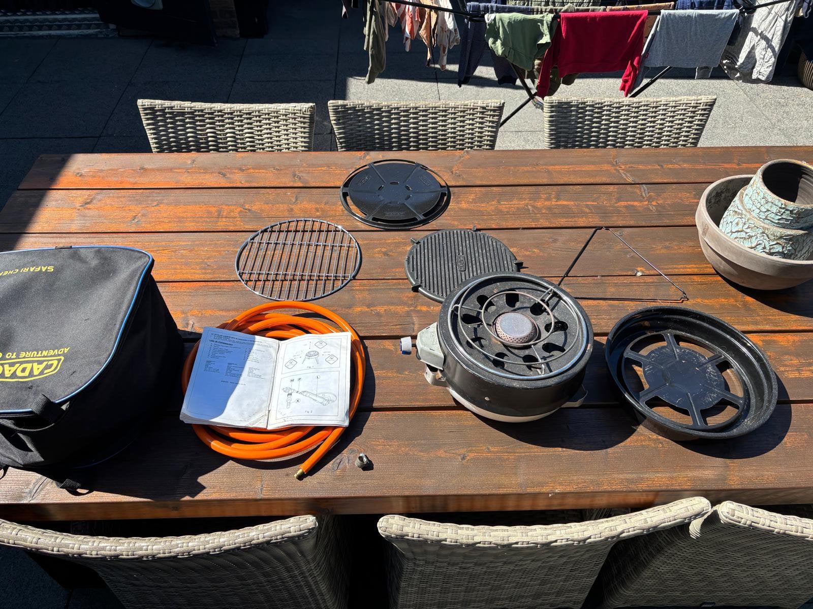 Cadac Safari Chef 2 BBQ/Skottelbraai met accessoires, Ophalen of Verzenden, Gebruikt