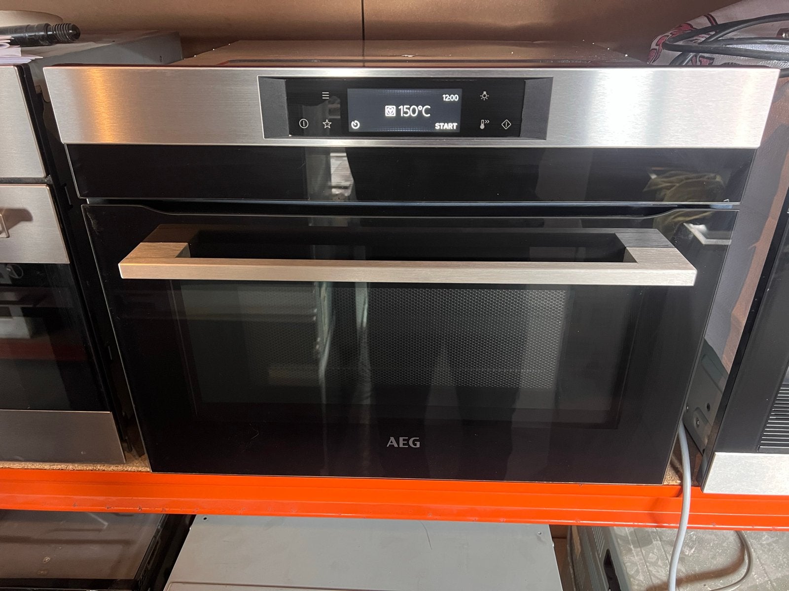 AEG KMK765080M Inbouw Combi-Magnetron hetelucht oven, Ophalen, 45 tot 50 cm, Aeg, Inbouw