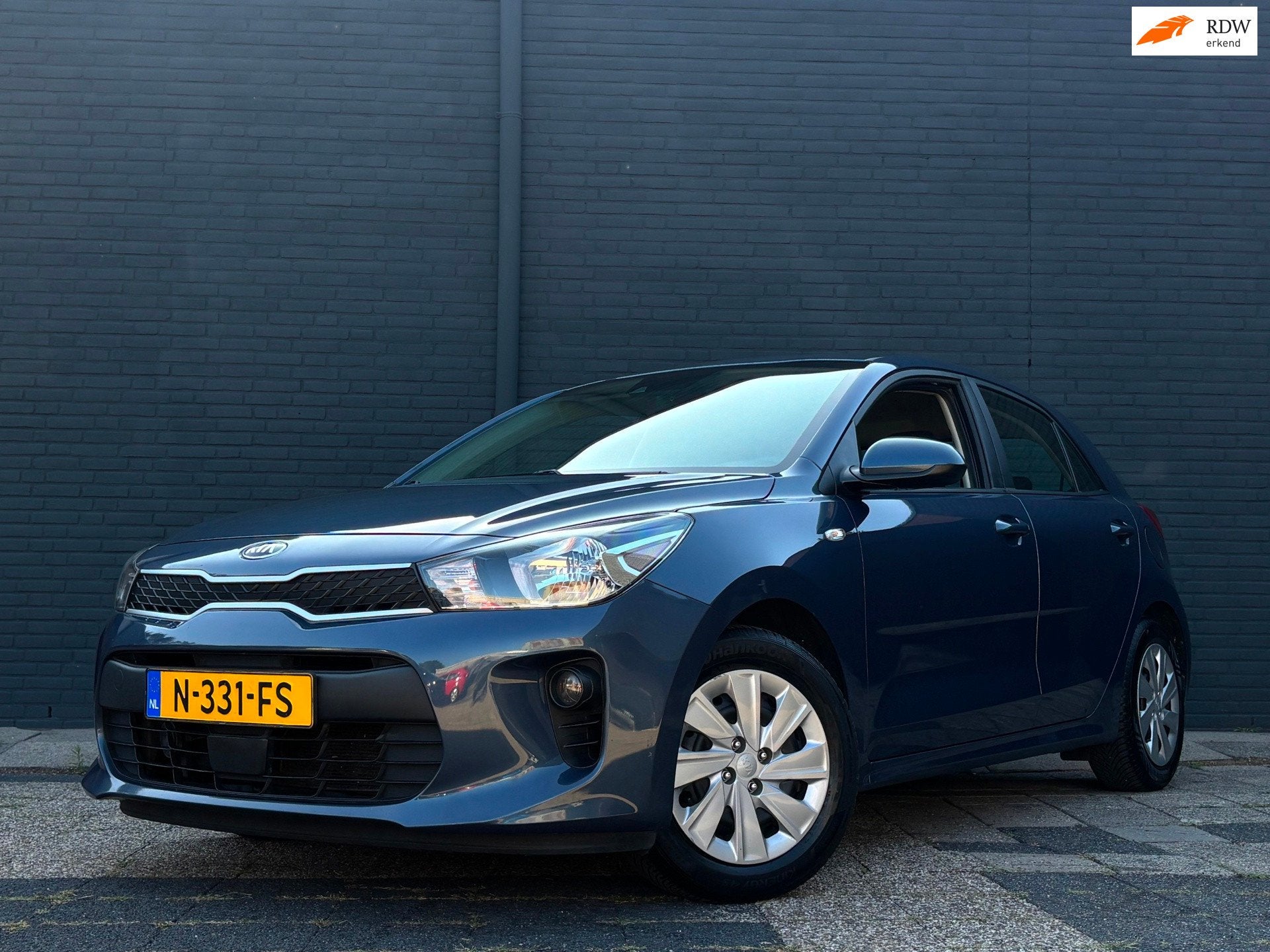 Kia Rio 1.2 CVVT ComfortPlusLine | Airco | Cruise | Multi-St, Euro 6, 4 cilinders, Blauw, 1010 kg