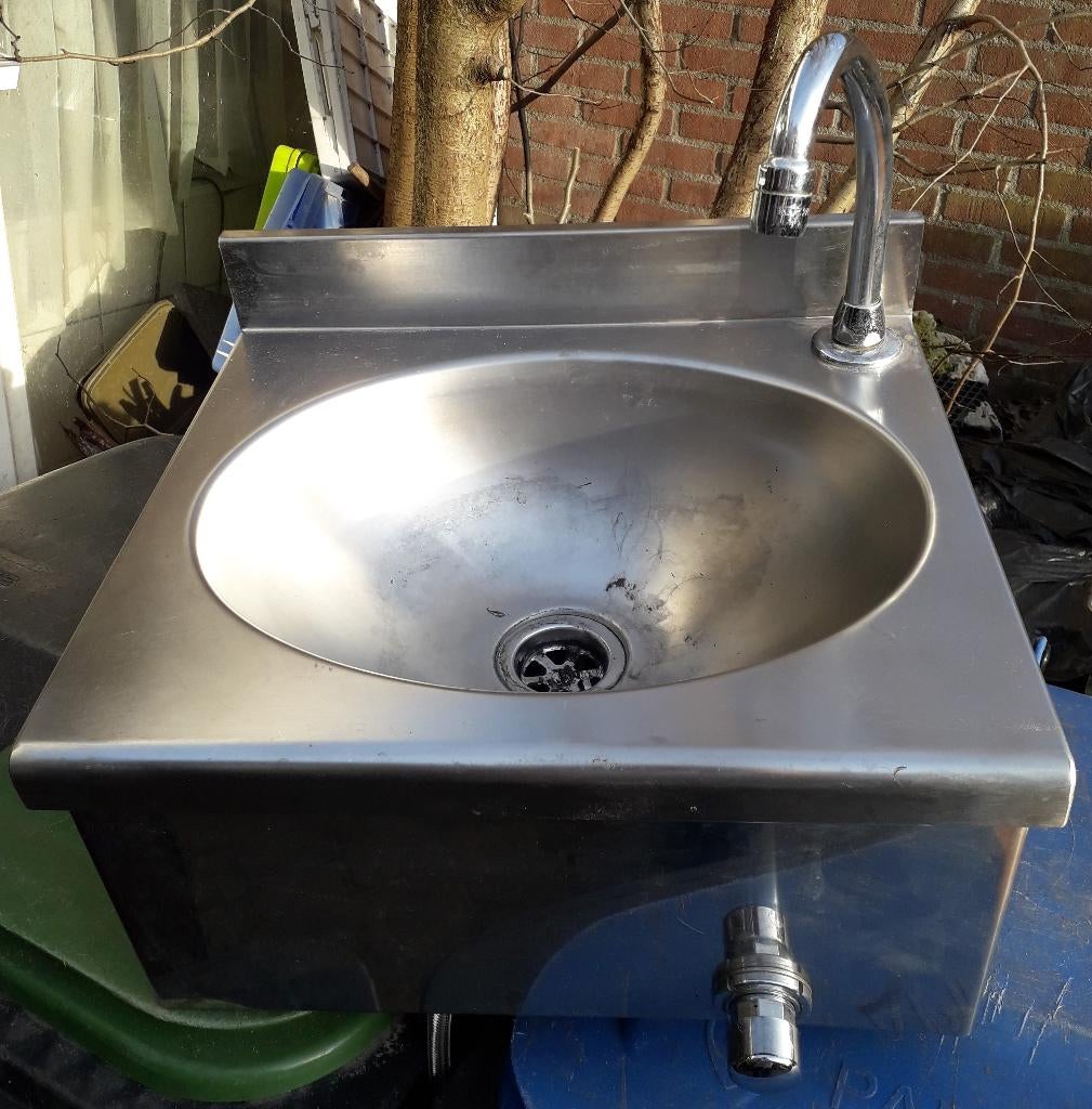 RVS wasbak met kraan  voor Caravan of Camper, Ophalen of Verzenden