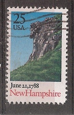 USA, New Hampshire, 200 jaar, 1988., Ophalen of Verzenden, Gestempeld, Noord-Amerika