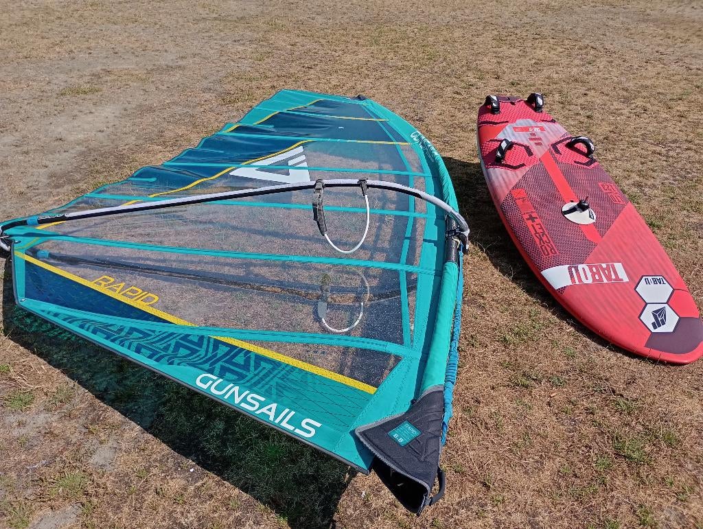 GunSails Rapid 8.6 zeil en Terminator C70 490 mast, Ophalen, Gebruikt, Complete set